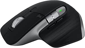 Logitech MX Master 3S para Mac - Ratón Inalámbrico Performance con Desplazamiento Rápido, Ergo, 8K dpi, Clics Silenciosos, Funciona sobre Cristal, USB-C, Bluetooth, Apple, iPad - Space Grey