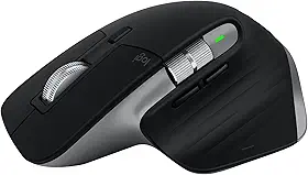 Logitech MX Master 3S para Mac - Mouse Bluetooth sem fio com rolagem ultrarrápida, Ergo, 8K DPI, cliques silenciosos, faixa no vidro, personalização, USB-C, Apple, iPad - cinza espacial