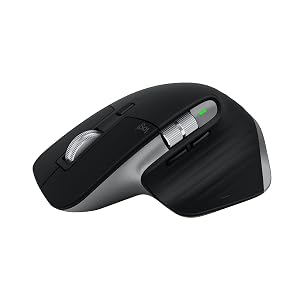 Logitech MX Master 3S for Mac Wireless Bluetooth Mouse Ultra-Fast Scrolling Ergo 8K DPI Quiet Clicks Track on