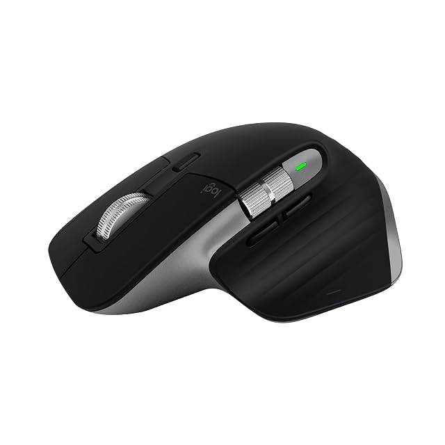 Logitech MX Master 3S for Mac Wireless Bluetooth Mouse Ultra-Fast Scrolling Ergo 8K DPI Quiet Clicks Track on