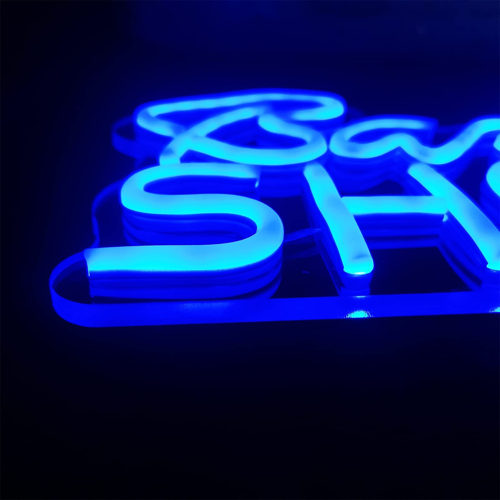 Letrero de luz de neón LED, Letrero de neón de barbería Personalizado, decoración de Ambiente, Luces de neón LED USB, Letrero luminiscente para Colgar en la Pared, 42X20cm