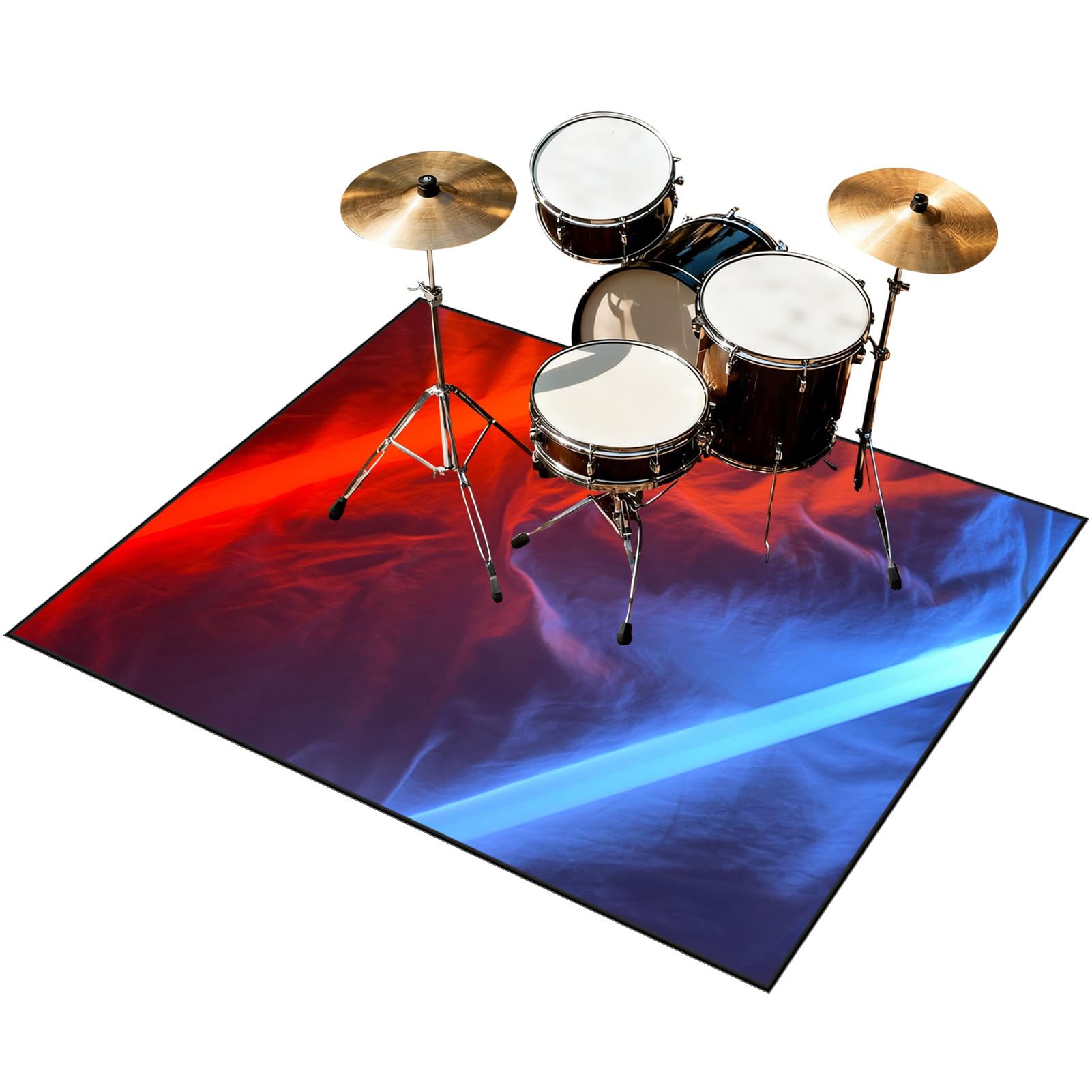 130 x 100 cm Bateria Elektroniczna Dywan Bęben Dźwiękoszczelny Antypoślizgowy Dywan Akustyczny Bateria Do Elektronicznych Baterii Bębnowych Pump Kit i innych instrumentów muzycznych