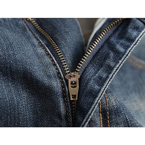 Jean déchiré homme droit plissé casual regular fit stretch - 5