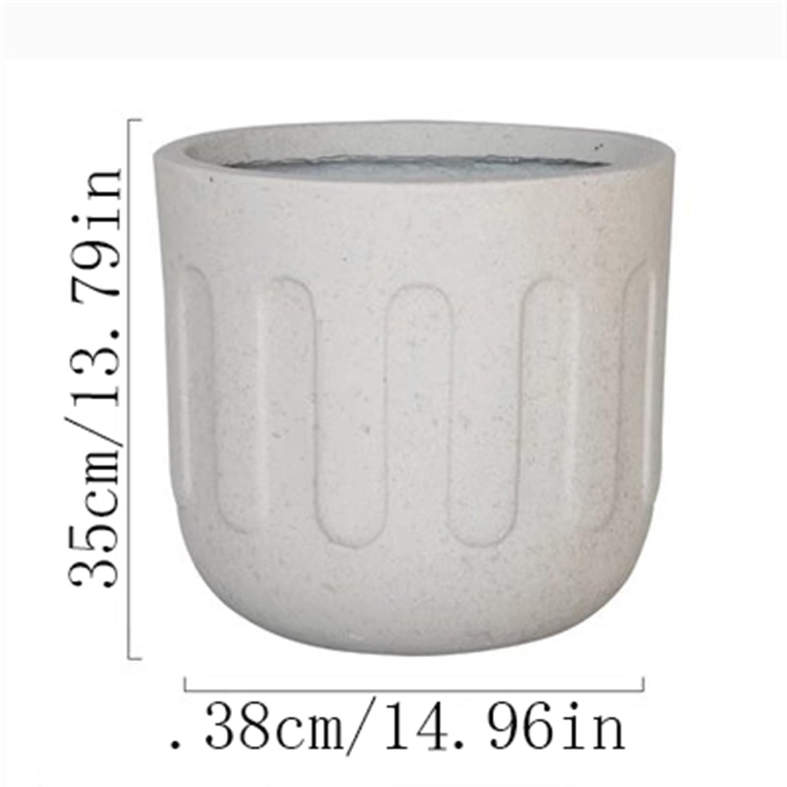 doniczki Proste donice cementowe okrągłe doniczki podłoga kryty duże zielone rośliny kwiaty doniczki salon balkon dekoracyjne Bonsai doniczki ceramiczne(Duży)