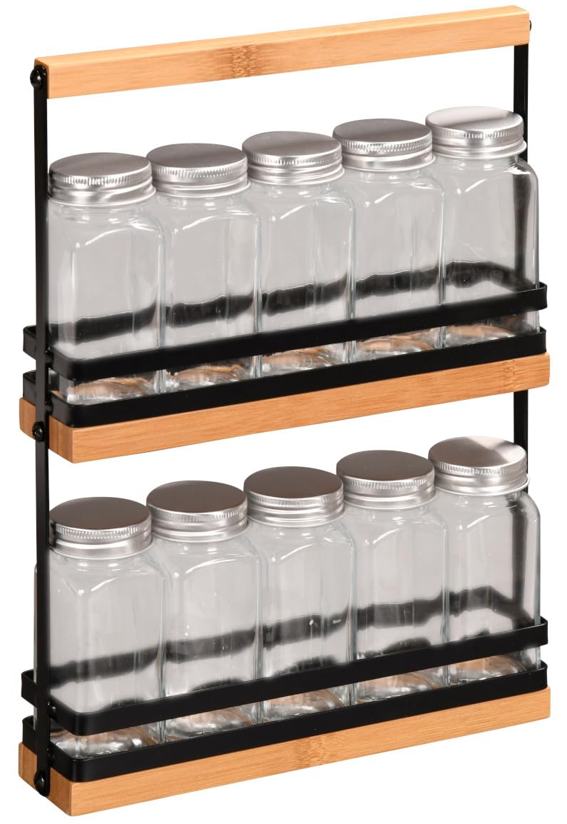 Kesper Spice Rack 58036 with 10 Empty Spice Jars / Spice Rack / Spice Gallery