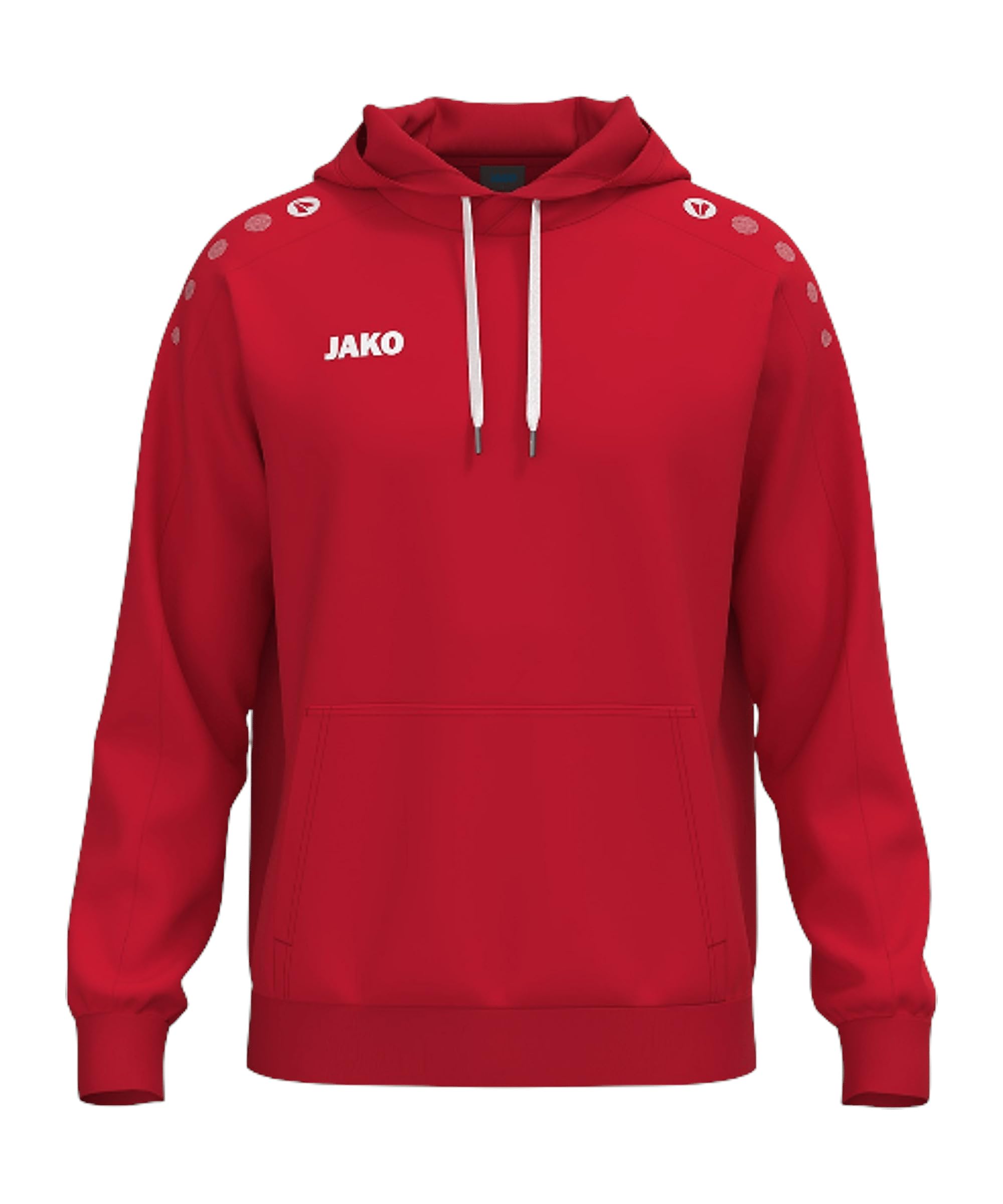 JAKO Unisex One Cotton Hooded Sweatshirt, Red, XL