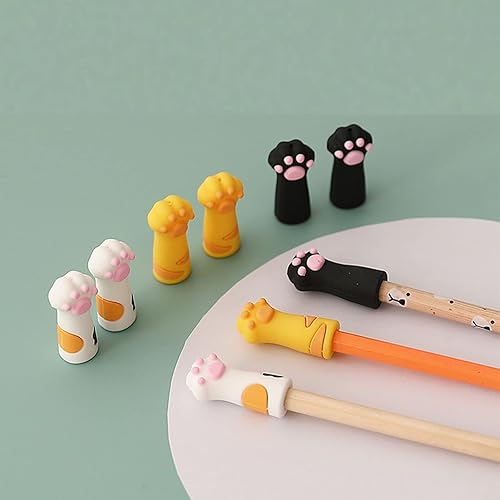 Miniatura 4 de Tapa de lápices, portalápices, 6 piezas, soporte extensor de lápiz, juego de 6 piezas, nuevos premios para el aula, suministros para estudiantes