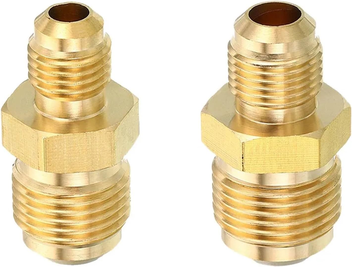 1pcs Flare Union Reducer 3/4 5/8 1/2 3/8 To 5/8 1/2 3/8 1/4 Tube OD SAE 45 Brass Fitting Air Conditioning