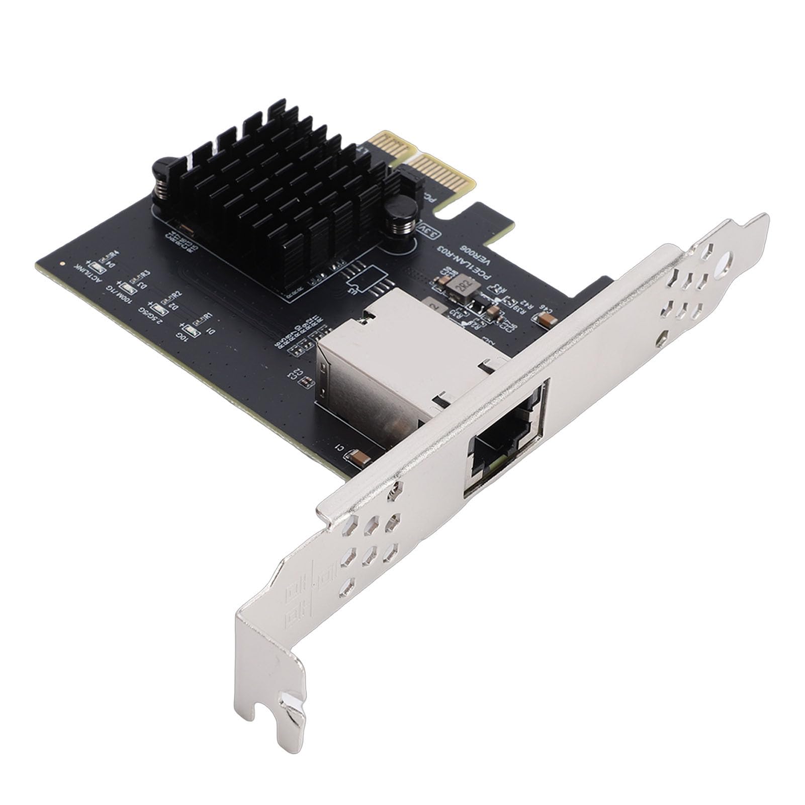 Fockety Carte Réseau PCIe X1 10 Go, Réseau Gigabit PCIe 4.0 10 Gbit/s