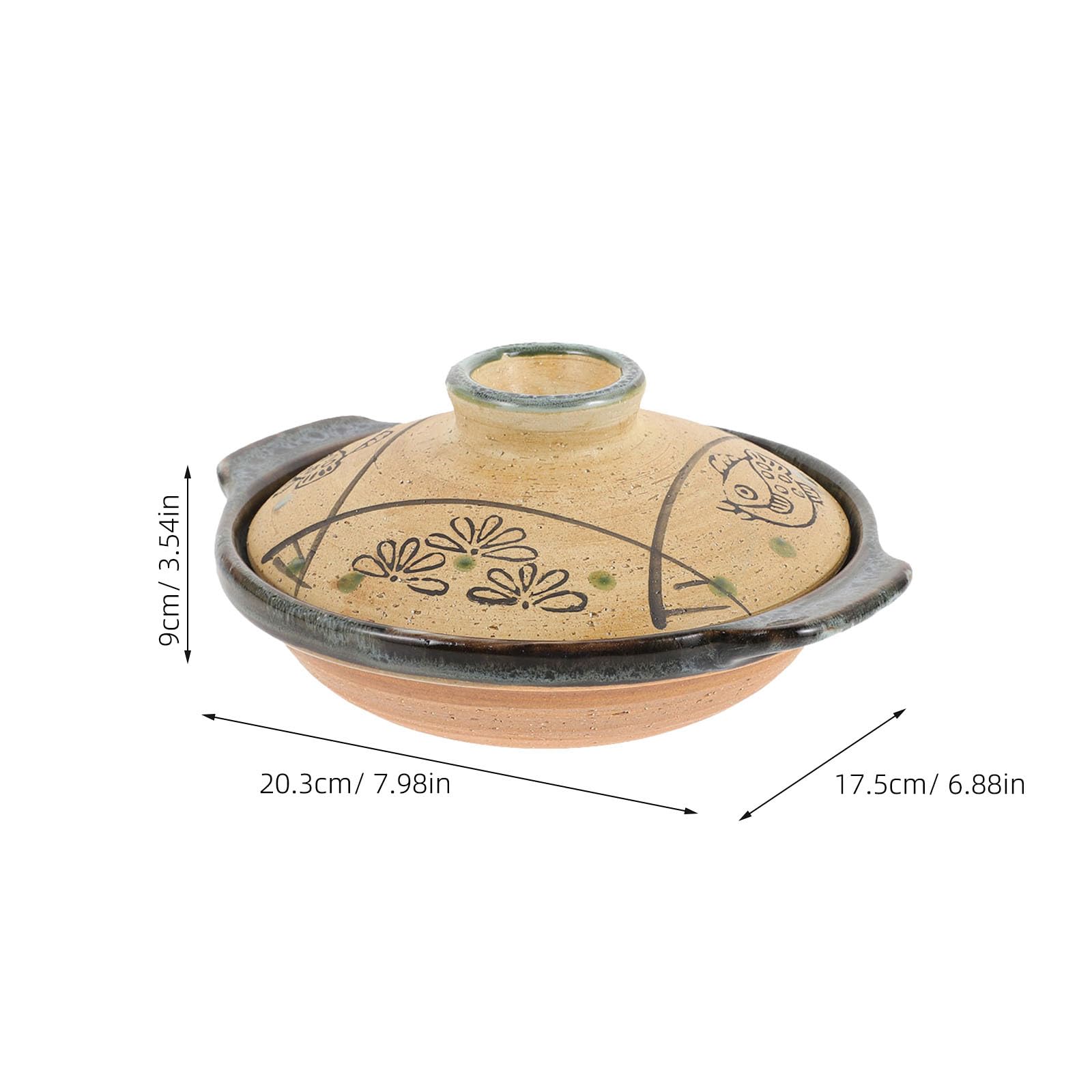 Casseruola in Terracotta 300ml, Marrone per Cucina