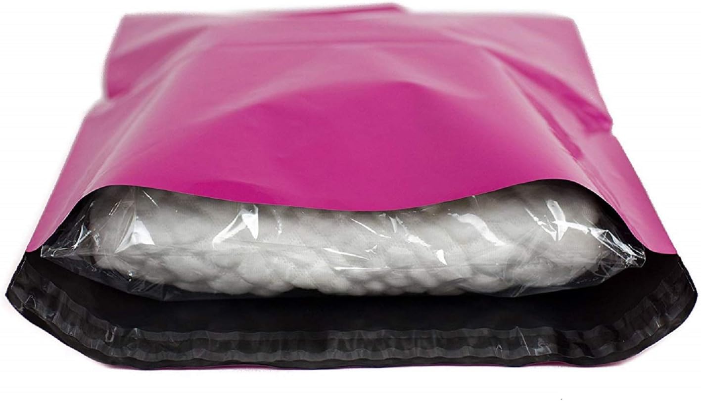 AM-Ink #4 10x13 Pink Poly Mailers Shipping Envelopes Boutique Custom Bags 2.35 Mil Pack of 500