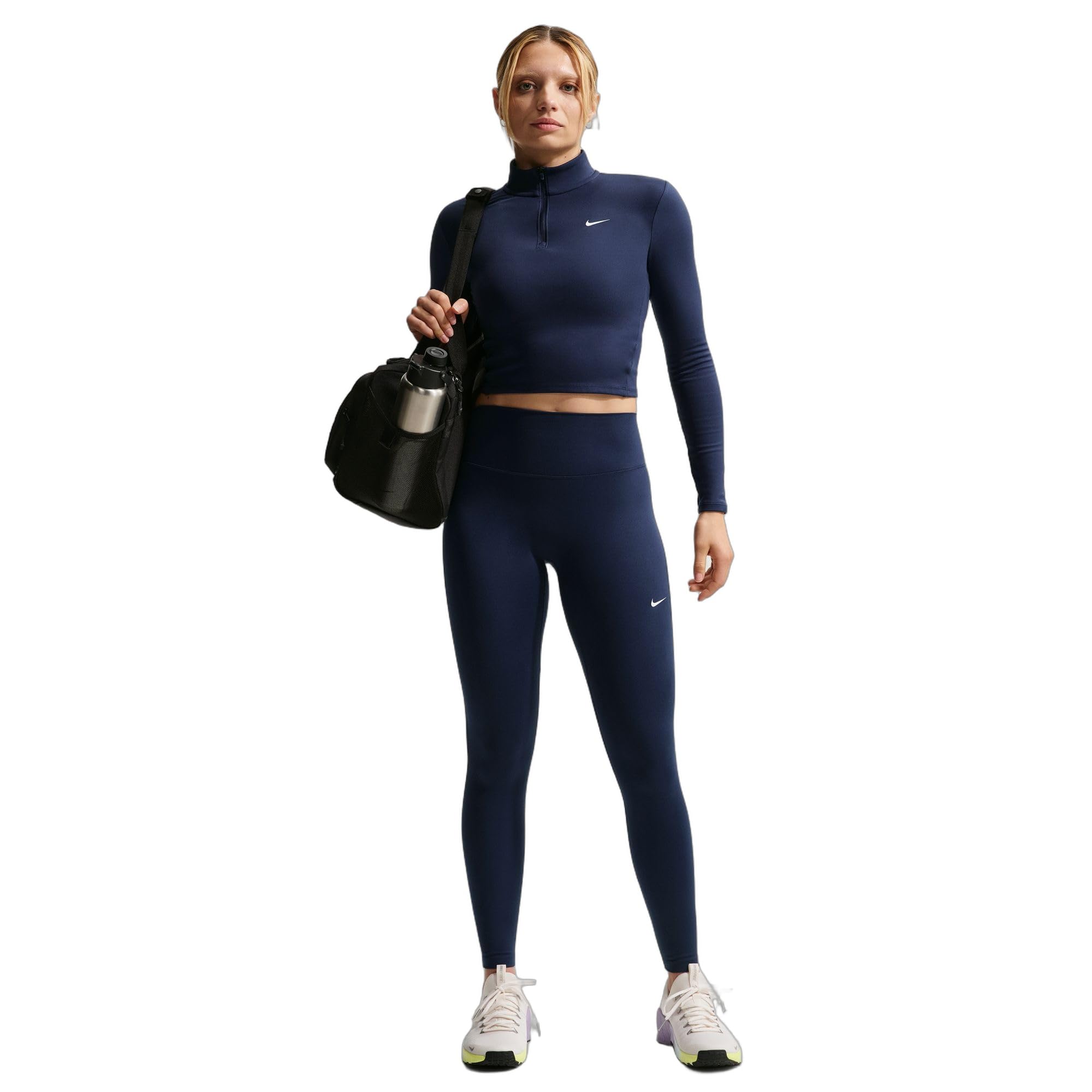 NIKE One mit Nahtloser Vorderseite Leggings in voller Länge mit hohem Bund für Damen, HJ9195
