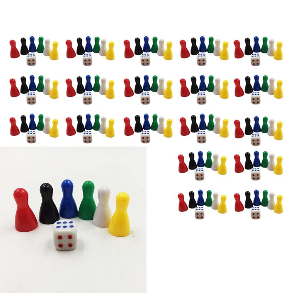 ATORSE Toy 120 Chessman Chess Pieces and 20 Dice Board Game Accessories Children Toys -Toys & Hobbies-Games-Board & Traditional Games-Contemporary Manufacture-picture-44