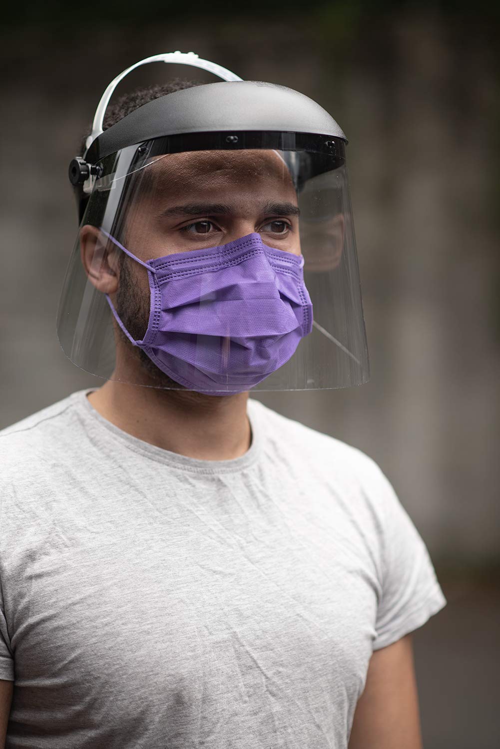 Uvex 9705 Protección facial reutilizable - Trabajo y protección contra saliva - Visera facial