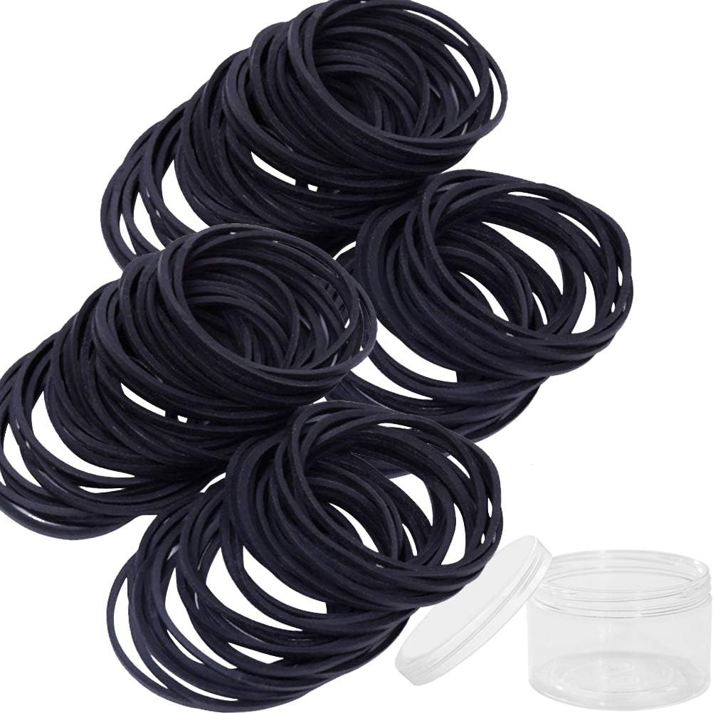 AMUU Rubber Bands 300pcs Black Small Rubber Bands for Office School Home size16 Elastic Band : Everything Else