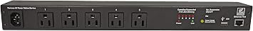 netBooter NP-05B Remote Switched PDU with 5 Power Outlets, 120V/15A. Control via Web, telnet, or USB