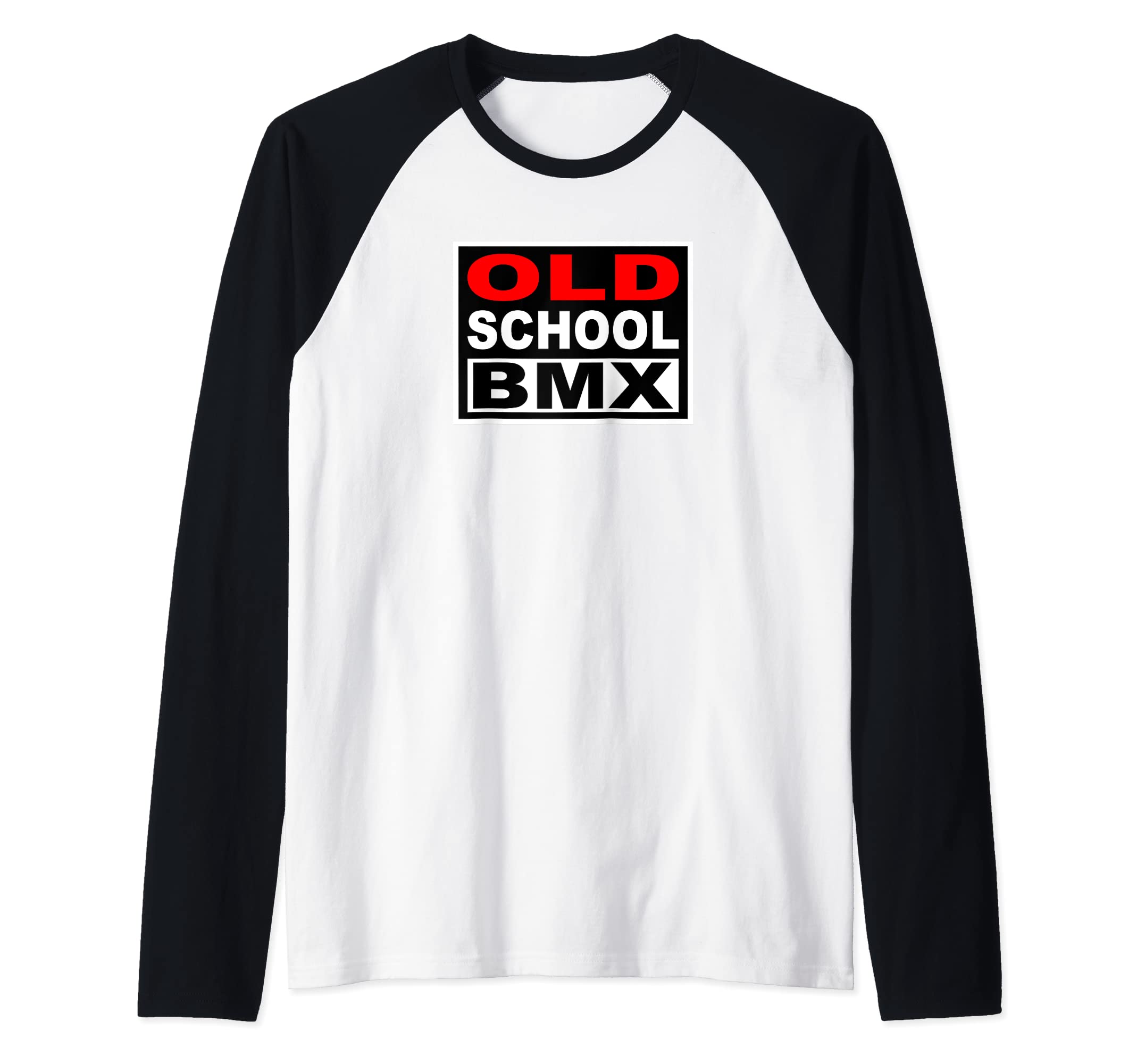 Precision InkOLD SCHOOL BMX Vintage GT SE Racing Hutch Redline Schwinn Raglan Baseball Tee