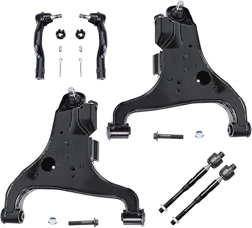 Miniatura 34 de Detroit Axle - Kit de brazos de control delanteros de 6 piezas para Toyota Corolla 2014-2019, 2 brazos de control inferiores con rótulas, 2 varillas