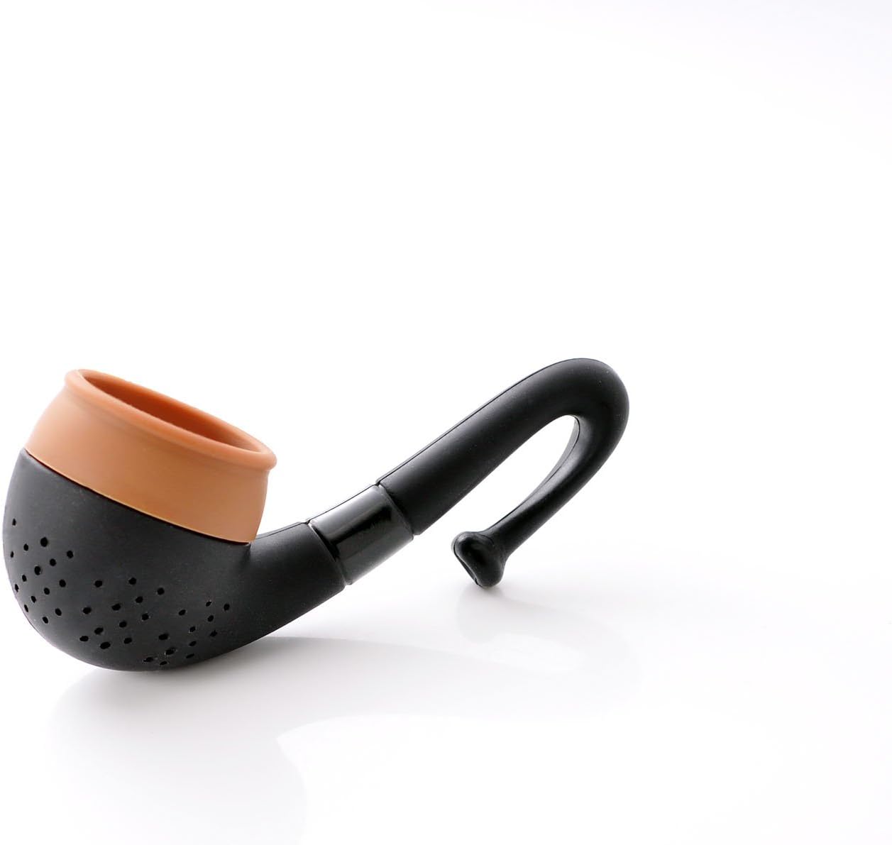 Pipe Tea Infuser - Highest Quality Silicone Loose Leaf or Herbal Tea Infuser Strainer Filter (Black)