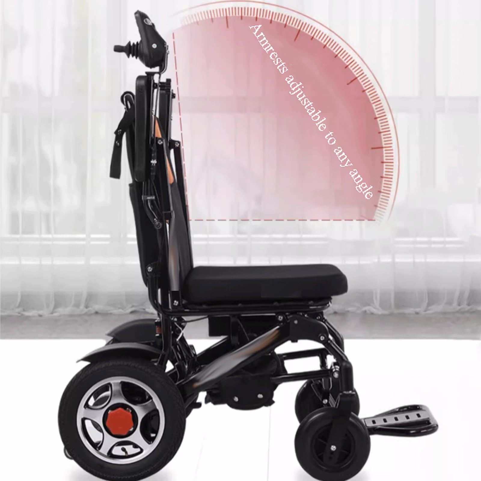 KRILLIQ Silla de Ruedas eléctrica con Motor sin escobillas, sillas de Ruedas eléctricas Inteligentes, ayudas para discapacitados, Scooters