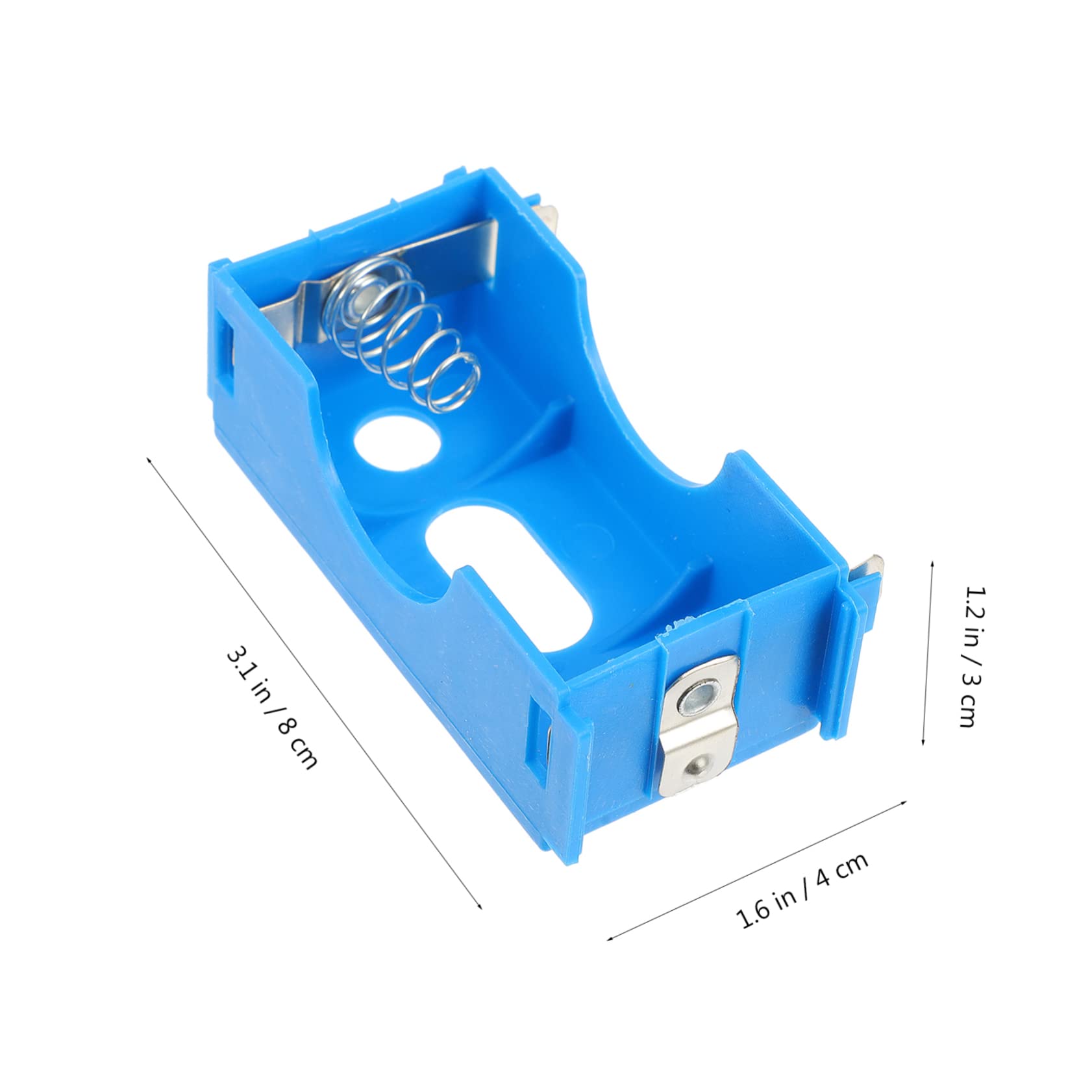 HANABASS 4pcs Plastic Terminal Battery Case Electricity Experiment Teaching Tool for Physics Easy to Use Plastic Design for Educational Use Random Colors