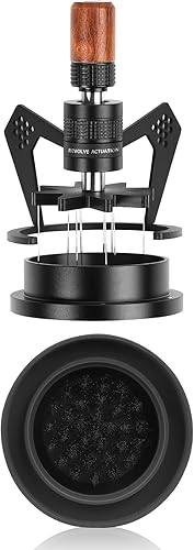 Miniatura 7 de IKAPE WDT Tools, herramienta de distribución de agitador de espresso para barista, 0.010 in, 6 agujas, agitador de café expreso con soporte y 6