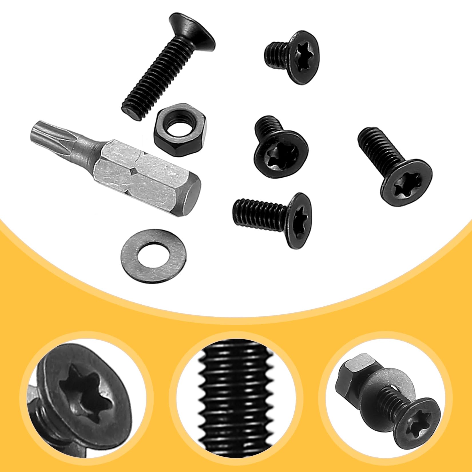 285 Pcs M4 Bolts and Nuts Set, M4 Countersunk Screws Nuts and Bolts Set including Washers - Image 3