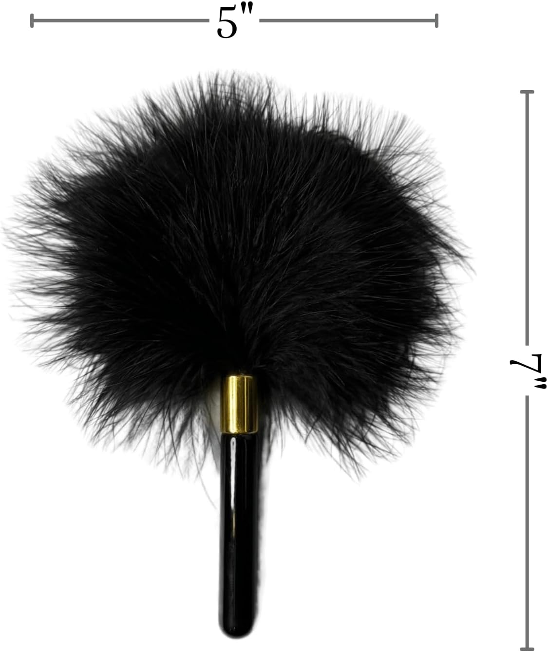 Seductive Black Marabou Feather Tickler Sensual Stimulation Elegant Handheld Design for Intimate Adult Bedroom Play