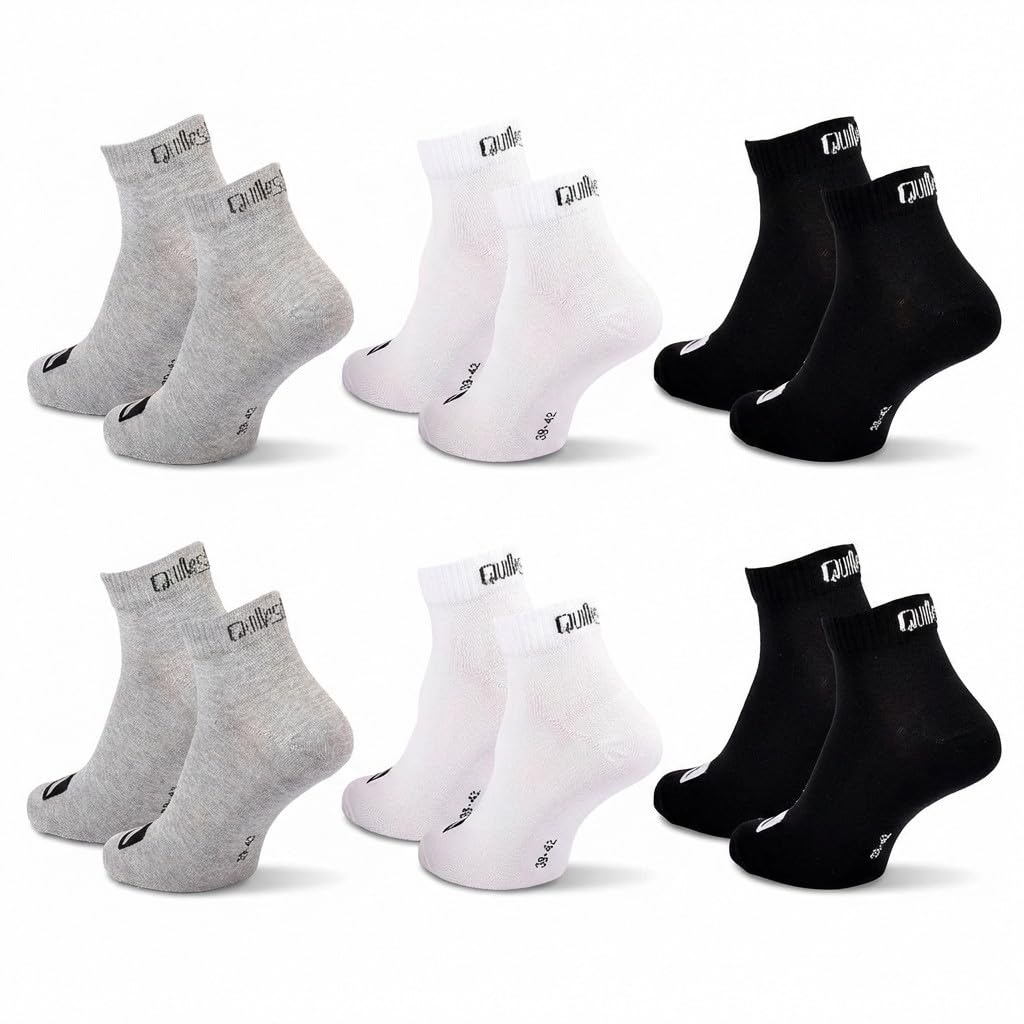 OZABI Quiksilver Pack de Chaussettes courtes Homme QUARTER Lot 6 Paires Sport