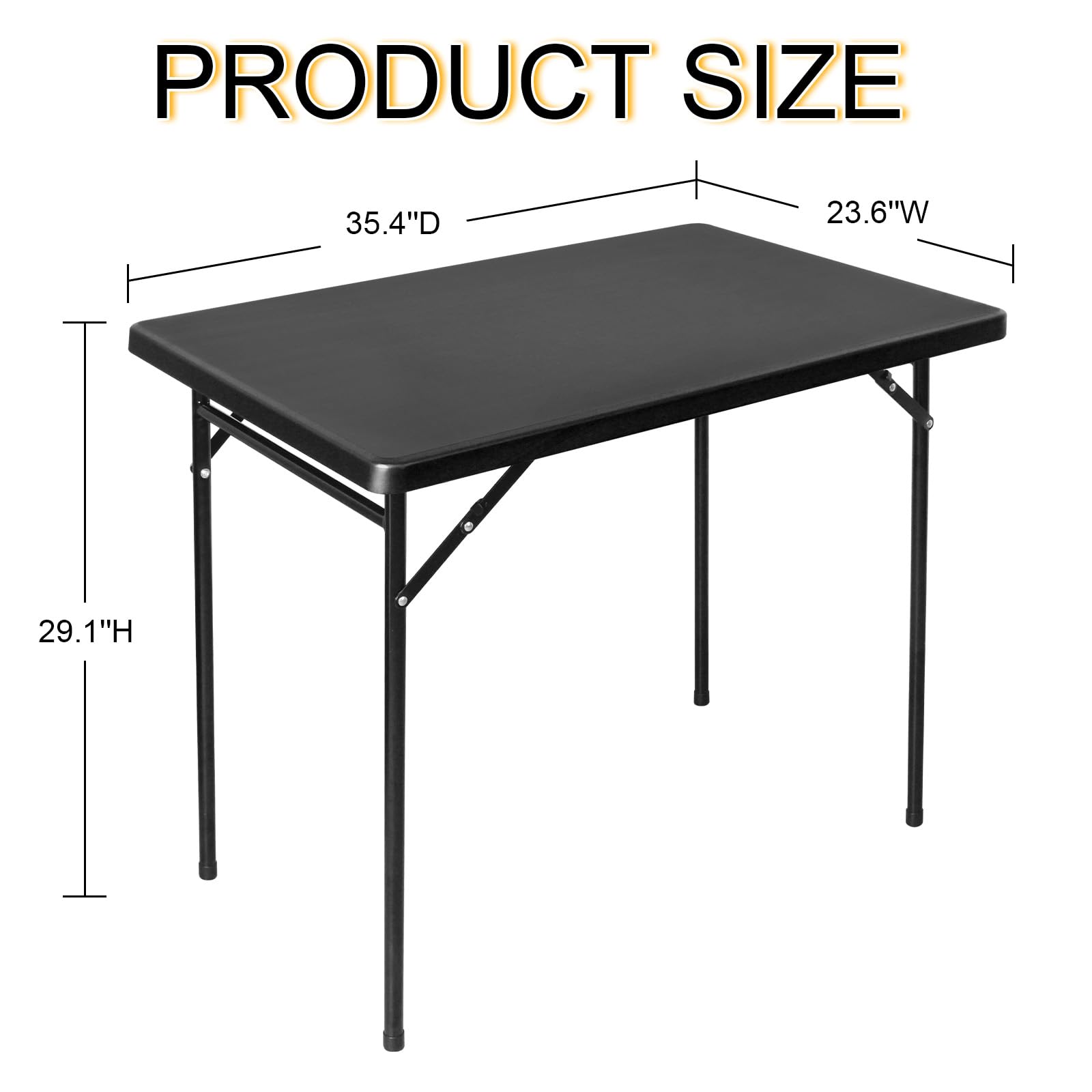 Amazon.com: FROASISPRO 3ft Rectangular Folding Table, All-Occasion