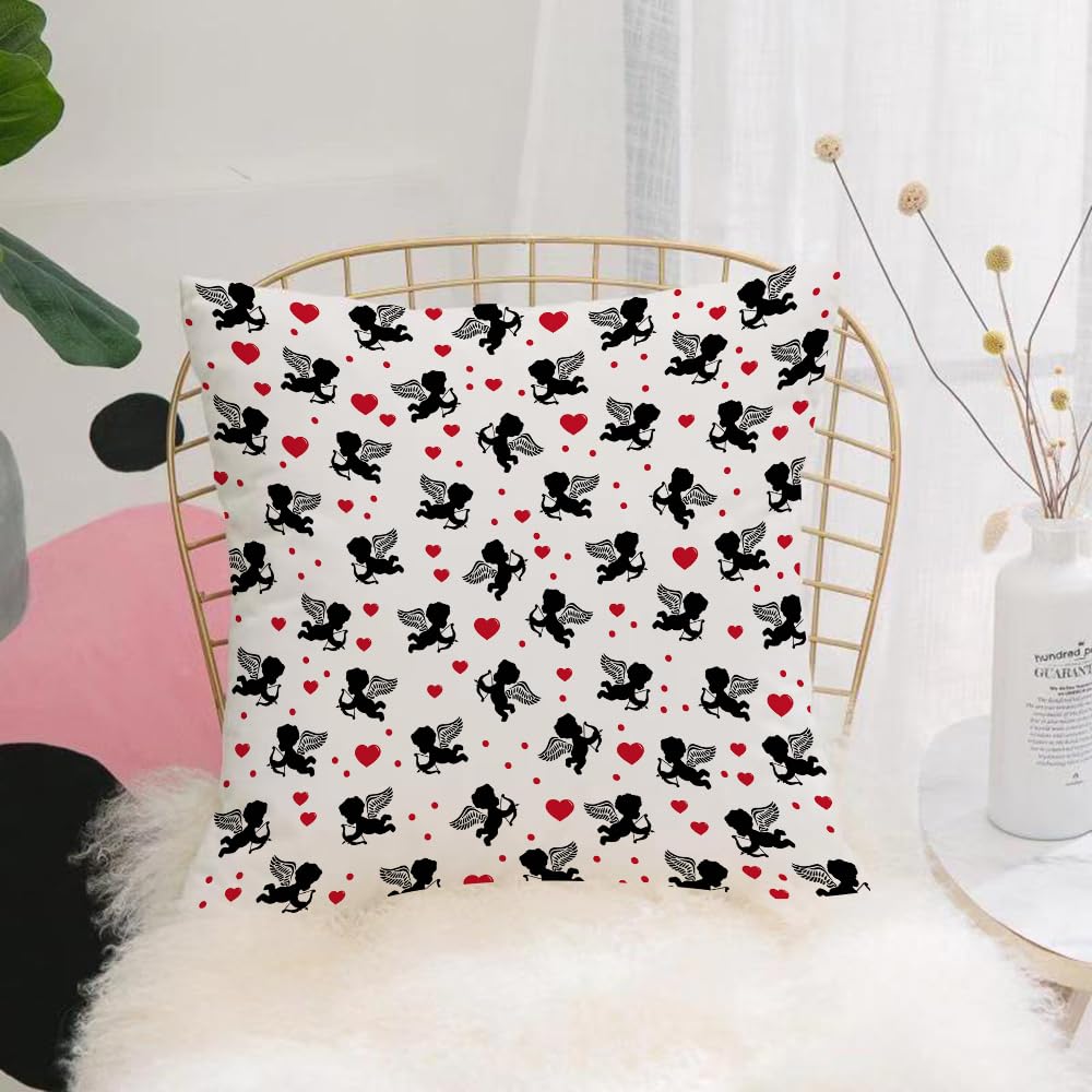 HYMSXW Cushion Cover,Throw Pillow Case Home Decorative for Living Room Bedroom Sofa Chair 20X20 Inch,cupid packing paper background,Pillowcase 50X50cm