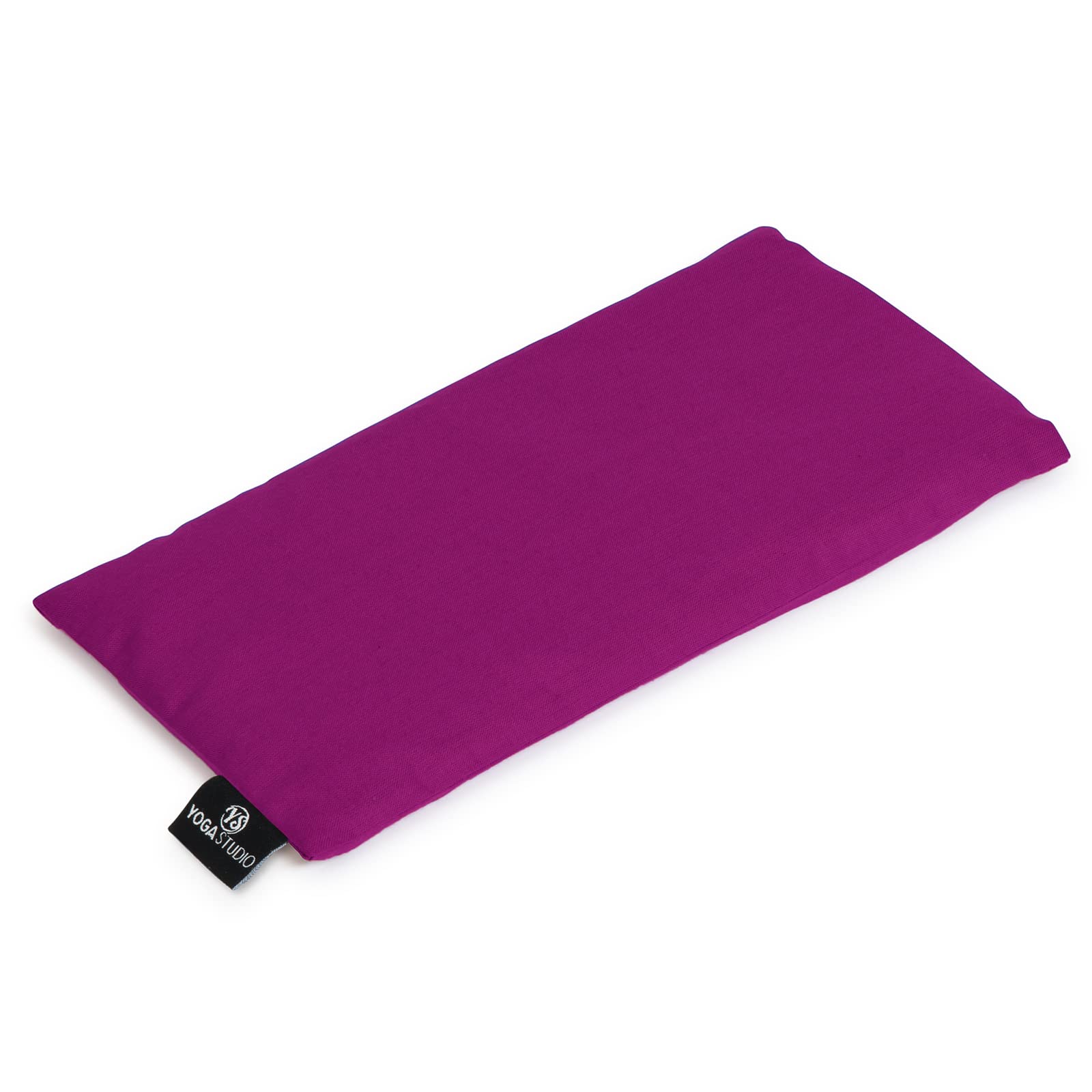 Yoga Studio Cuscino per Occhi Biologico, 23 cm x 13 cm, Imbottito di Semi di Lino, Cuscino da Yoga in Cotone per Occhi Stanchi, Relax e Mal di Testa