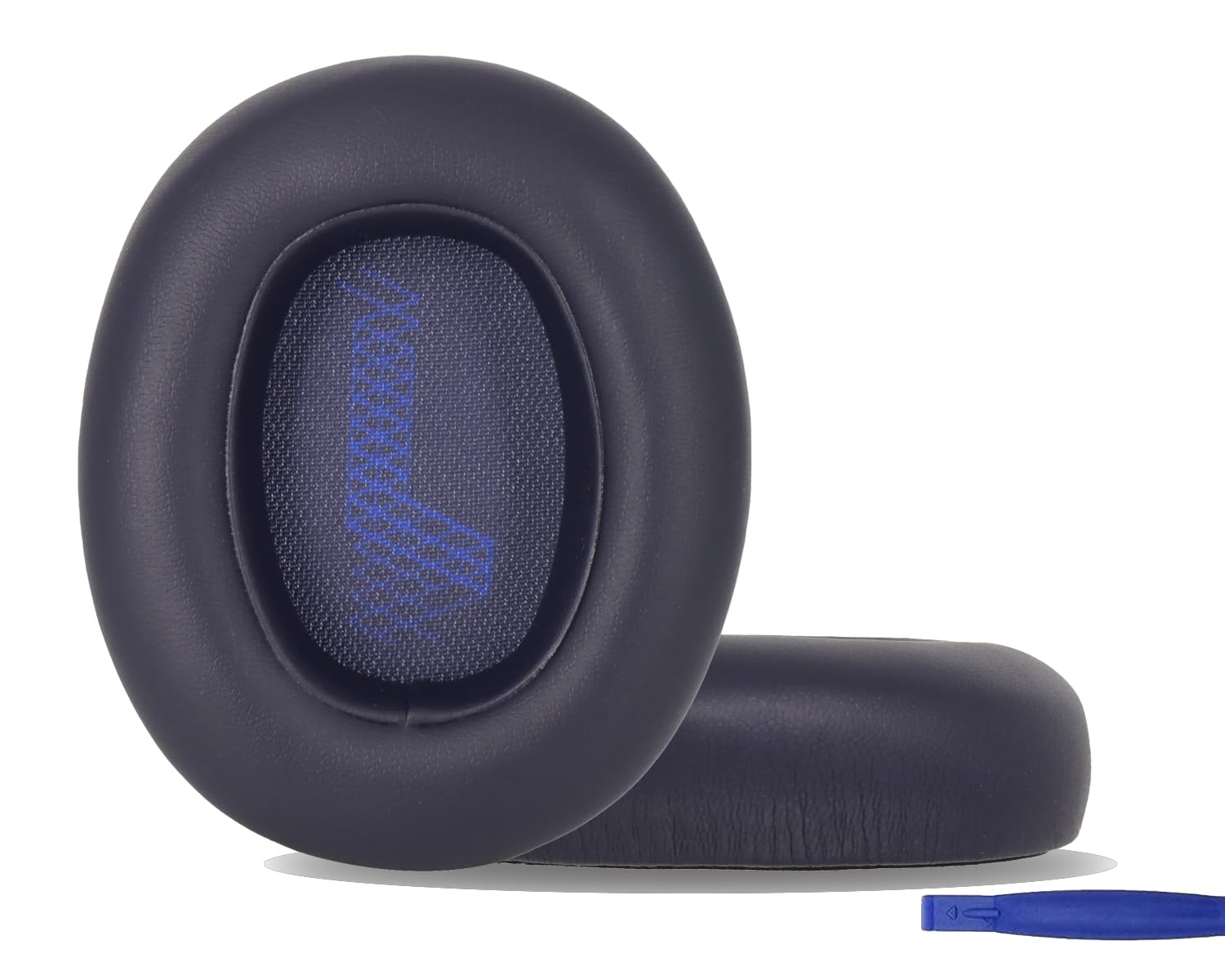 Soft Leather Live 650NC Ear Pads,Hiflying Ear Cushions Cups Compatible with JBL E65 (E65BTNC)/Live 650 (650NC 650BTNC)/Live 660 (660NC 660BTNC)/Duet NC Over-Ear Headphones(Blue)