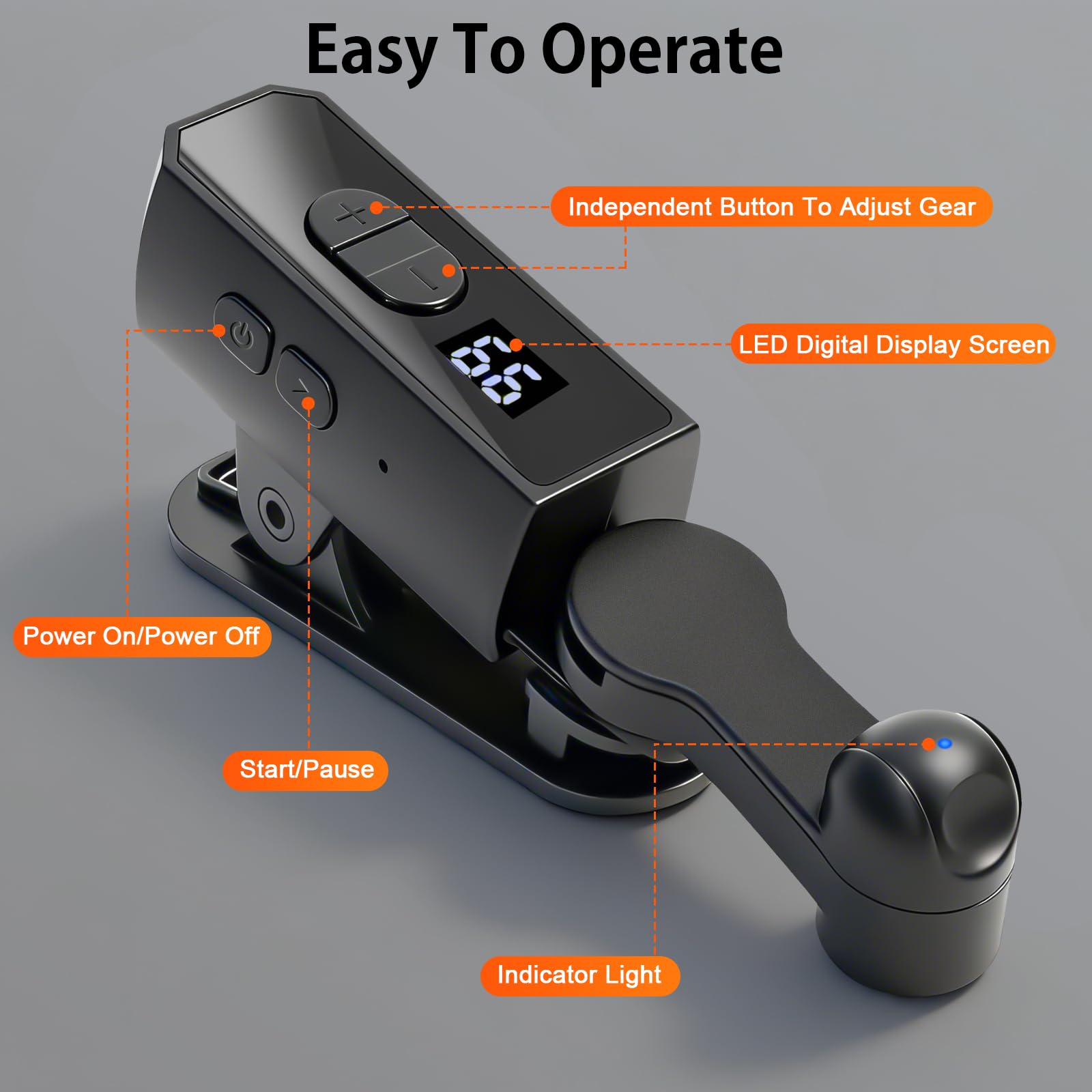 TRELC Clicker automatique rechargeable, portable pour iPhone, iPad, Android, silencieux et 107 vitesses réglables, écran de téléphone pour Tiktok, jeu, diffusions en direct, tâches de récompense