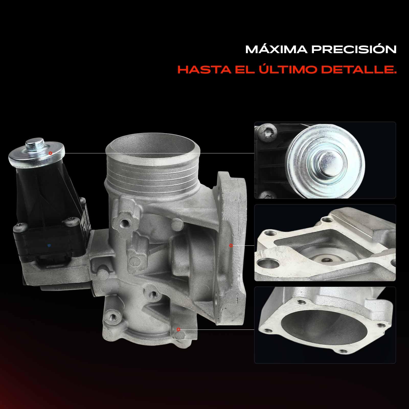 Frankberg Válvula EGR 36000998 | Compatible con: S80 II 124, V40 Hatchback 525, S40 II 544, C30 533, XC60 156, V50 545, V60 I Cross Country 157