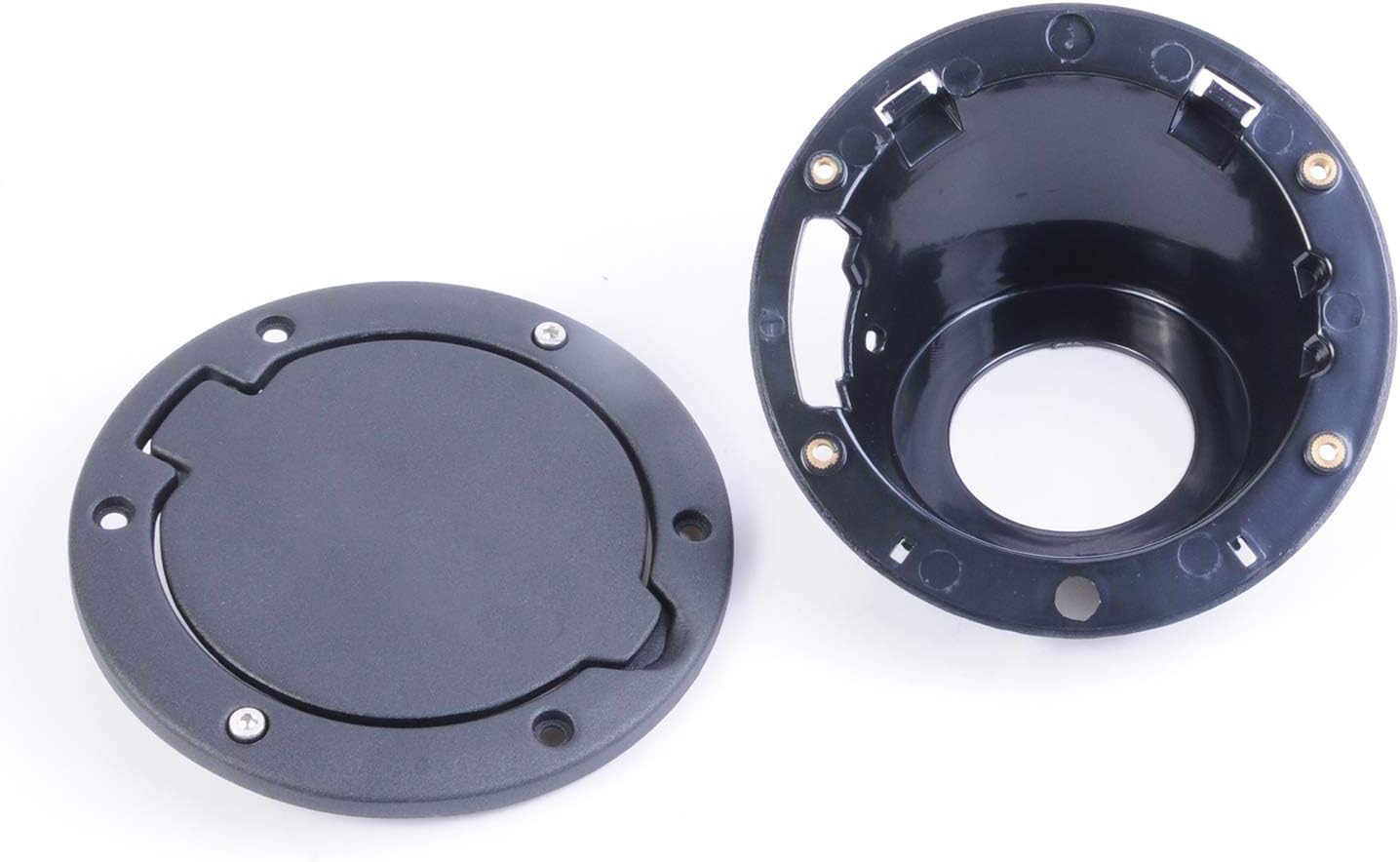 Liquor Compatible for ABS Black Rear Fuel Petrol Filler Cover Gas Tank Cap Wrangler JK 2/4 Door 2007-2015 2008 2009 2010 2011 2012 2013 2014 Car New