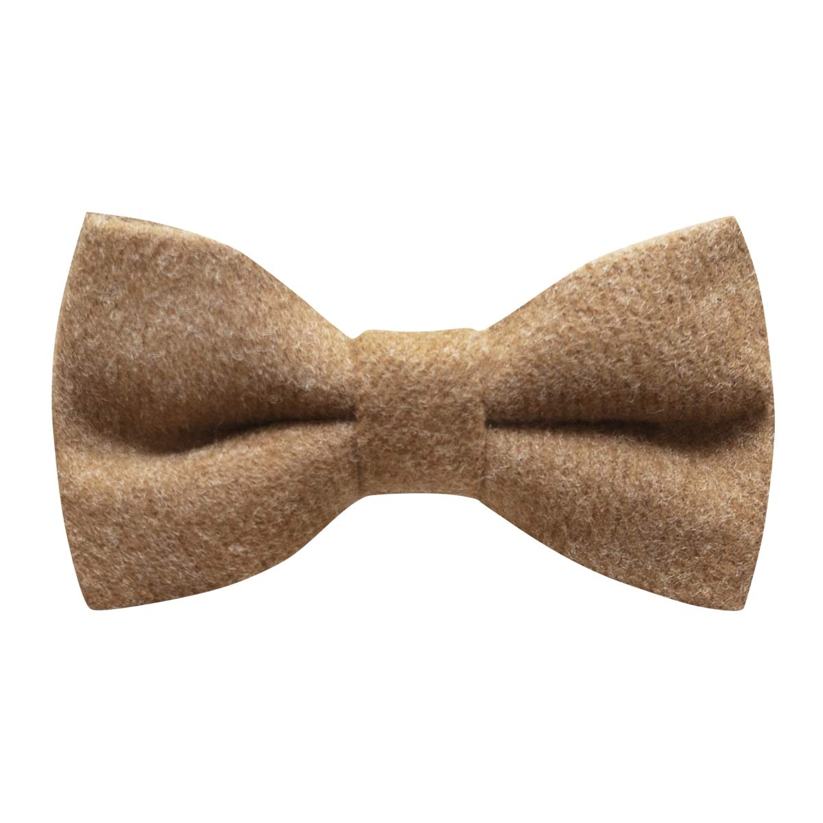 King & Priory Luxury Camel Brown Donegal Tweed Pre-Tied Bow Tie