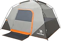 Vista 2 de CAMEL CROWN Tents for Camping 4/6 Person Tent Waterproof Easy Setup Backpacking Tents Gris carbón