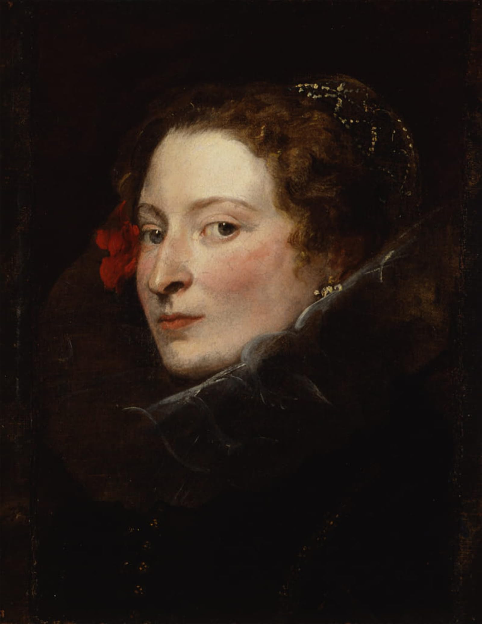 POSTERIIk Famous Modern Artwork Art Mural Elena Grimaldi Cattaneo by Van Dyck Oil Paintings Pictures for Home Decor 60x90cm