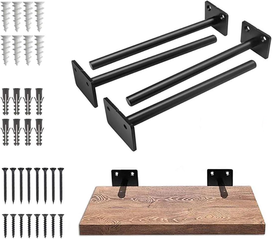 Floating Shelf Brackets Hardware 4 pcs 6 Inch Hidden