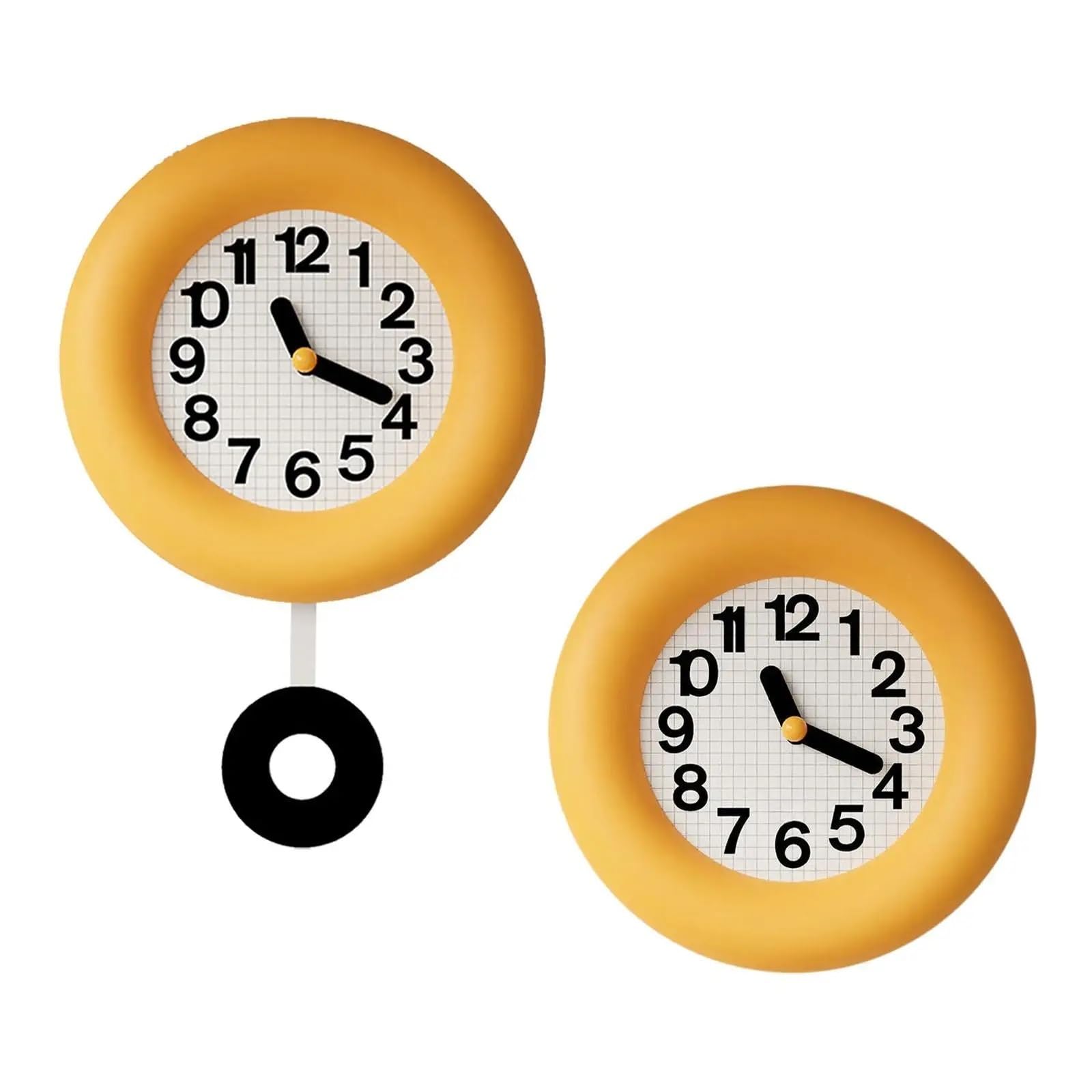 Orologio Da Bagno Orologio da parete silenzioso, sospeso, decorativo, senza ticchettio, for il bancone del negozio
