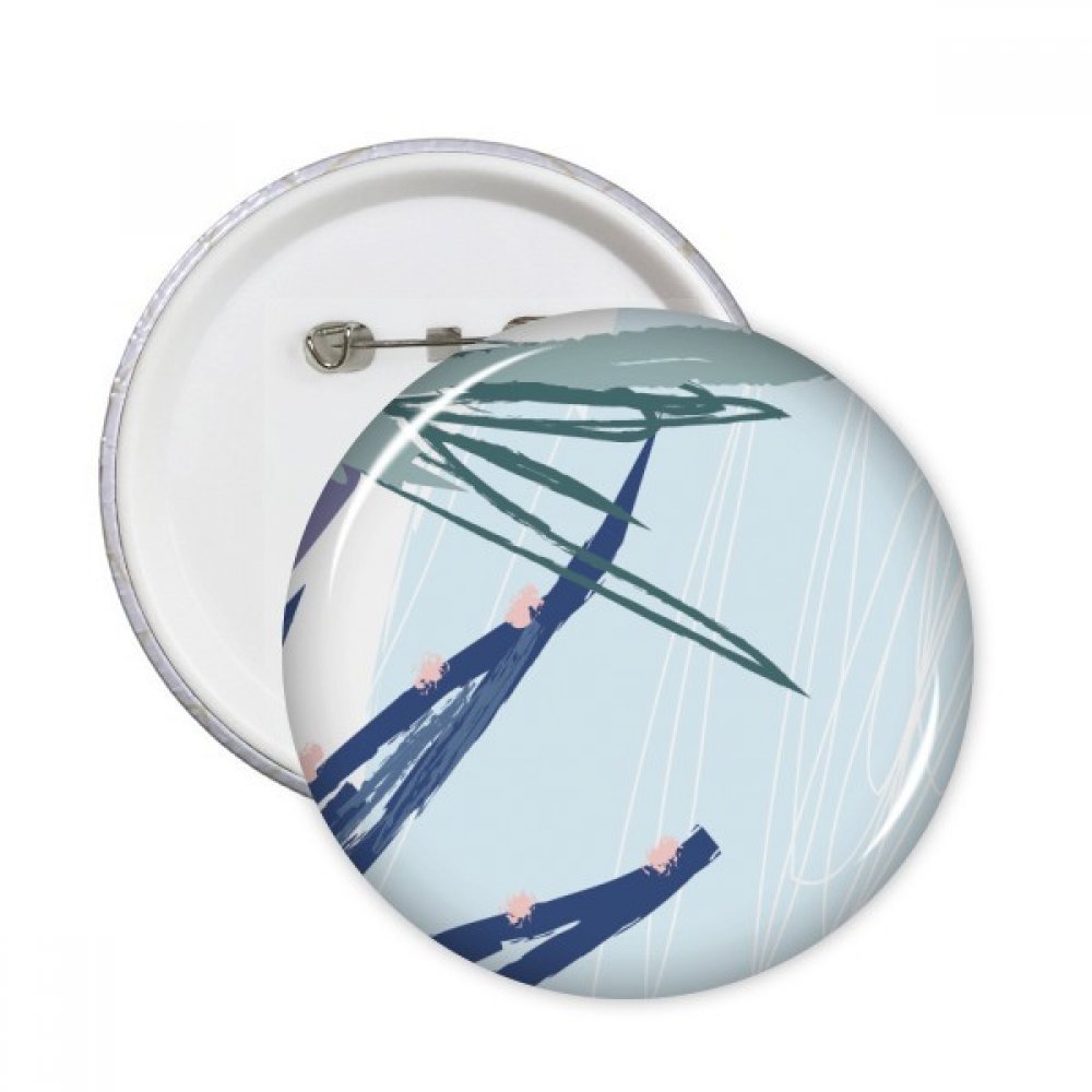 Bouton badge feuille abstraite multicolore, l'idée cadeau décoration idéale