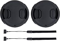 Vista 7 de Paquete de 2 tapas frontales de lente de 40,5 mm con protector de tapa de lujo para Sony ZV-E10 ZVE10 ZV-1F ZV1F A6700 A6400 A6300 A6100 A6000 A6500