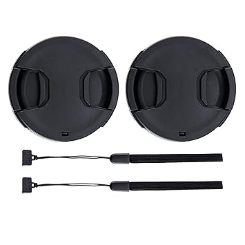 82mm Front Lens Cap Cover with Deluxe Cap Keeper for Canon EF 16-35mm f2.8L, EF 24-70mm f2.8L, Nikon AF-S 24-70mm f2.8E, Sony FE 16-35mm f2.8 GM, FE 24-70mm f2.8 GM & More Lens with 82mm Filter Threa