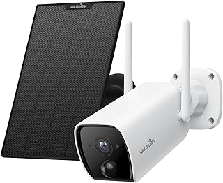 Security Cameras Wireless Outdoor, Wansview 2K 3MP Security Camera， Solar/Battery Powered, Home Security Camera with PIR Motion Detect& Siren, WiFi Camera with Solar Panel, Compatible with Alexa