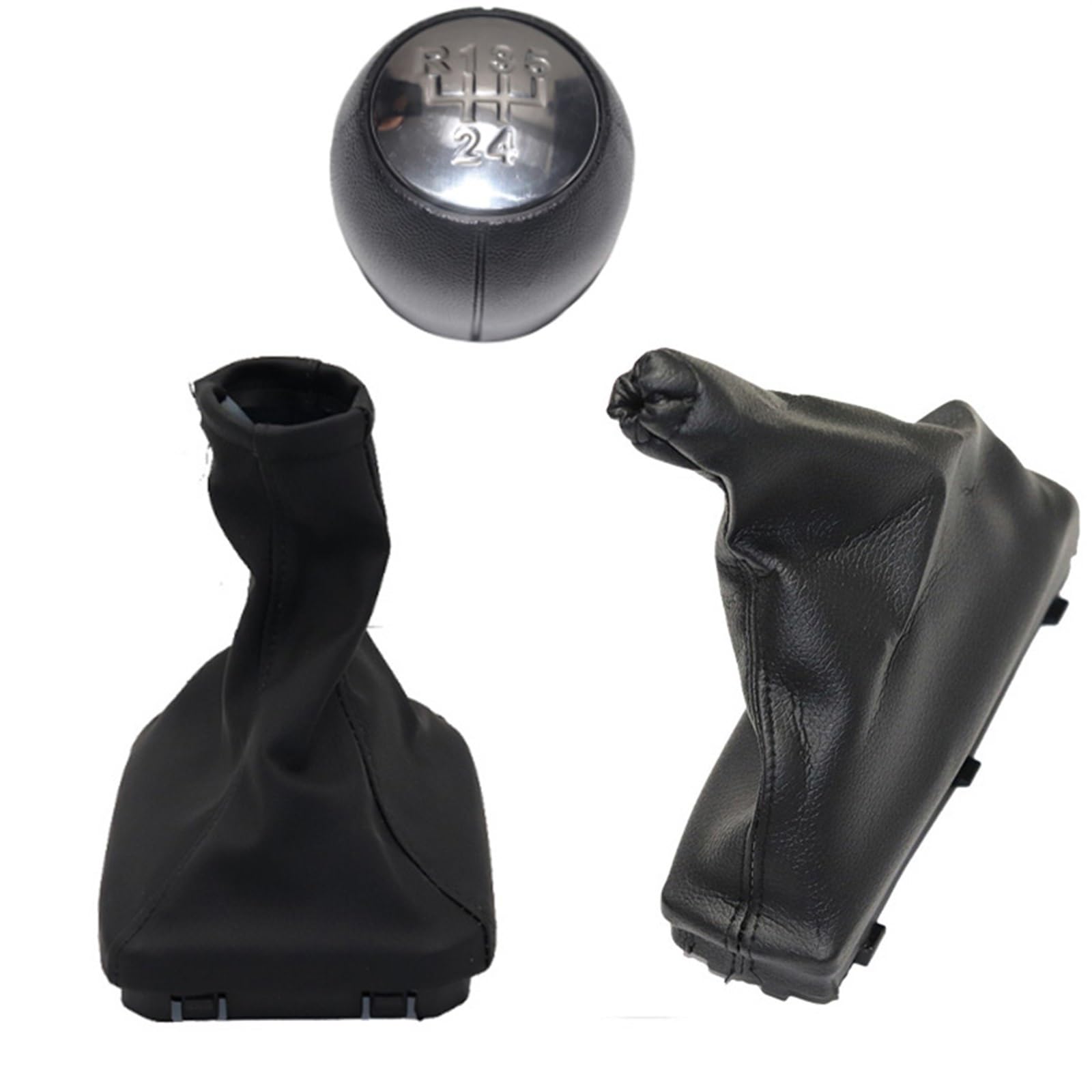 HSUKIHO Car Shift Knob Cover for OPEL for Vectra B Car Shift Gear Knob Boot Cover Handbrake Boot Gaiter(3pcs)