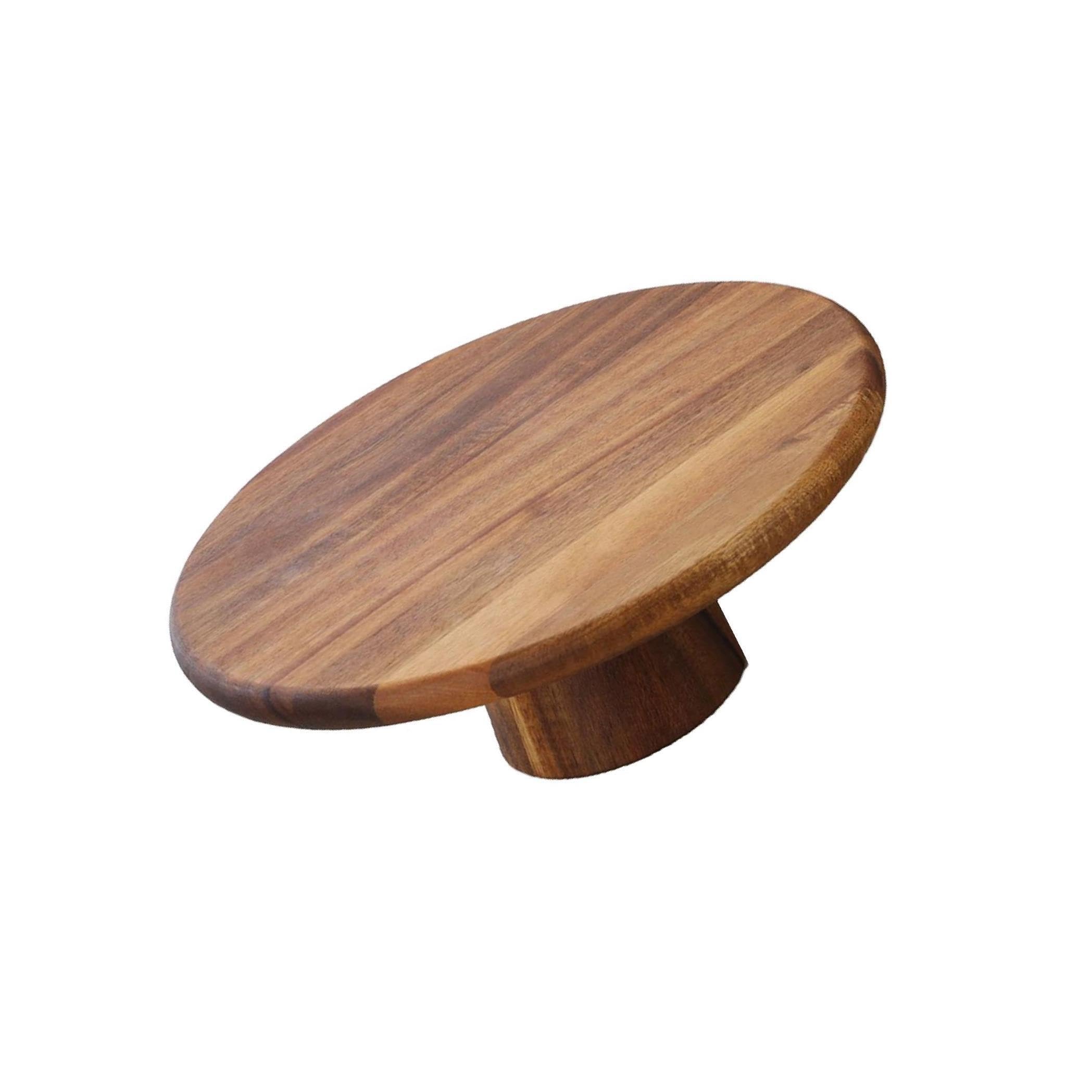 AMSLSIU Handcrafted Wood Cake Stand High Pedestal for Cakes Pies Desserts Table Celebration Wall Rack