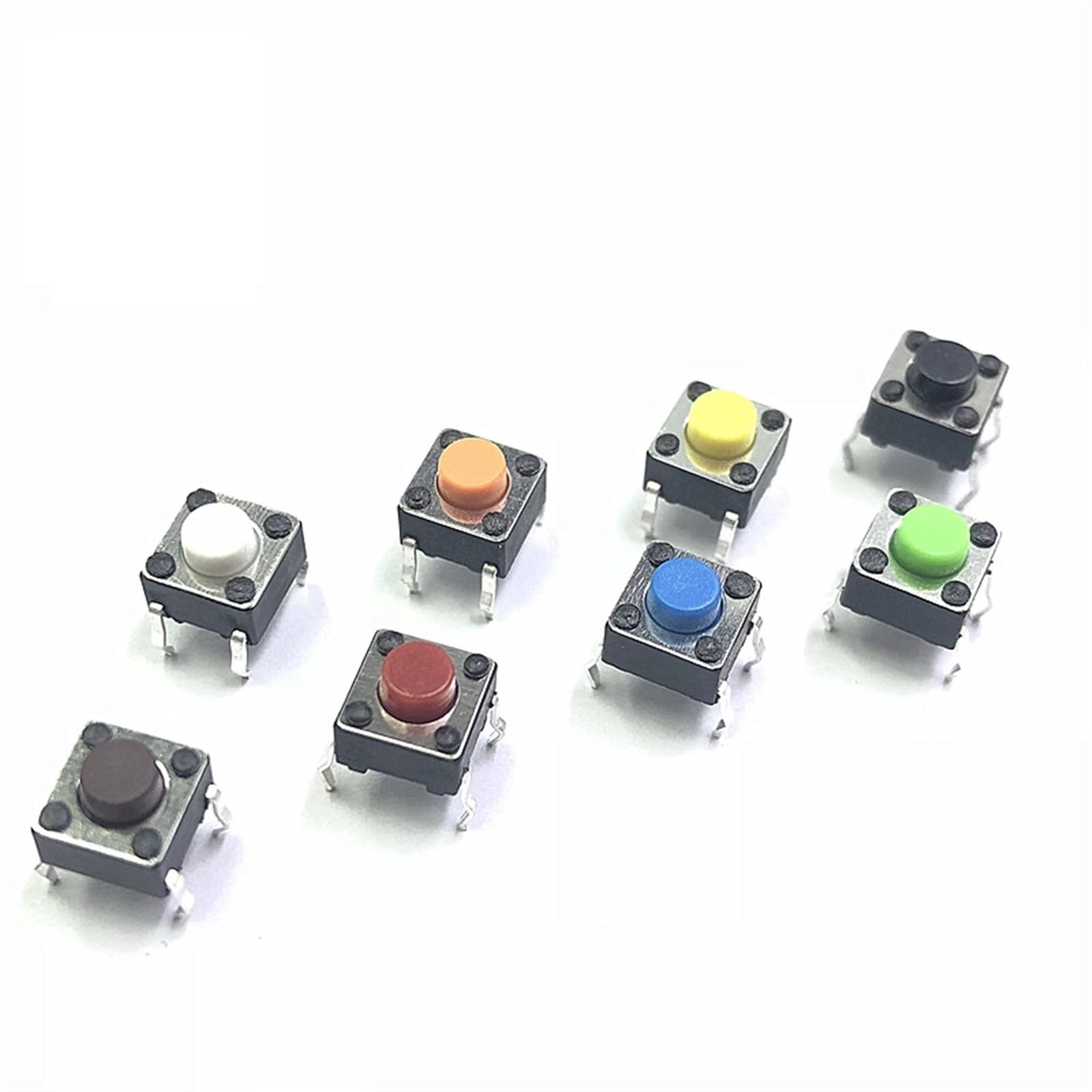 Bouton-poussoir dip 4 broches 6x6x5mm pour commutateur tactile électronique