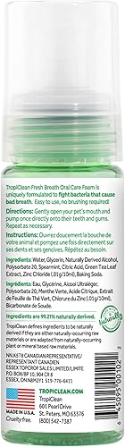 Miniatura 2 de Fresh Breath by TropiClean - Espuma de menta para mascotas 45 onzas fabricada en Estados Unidos