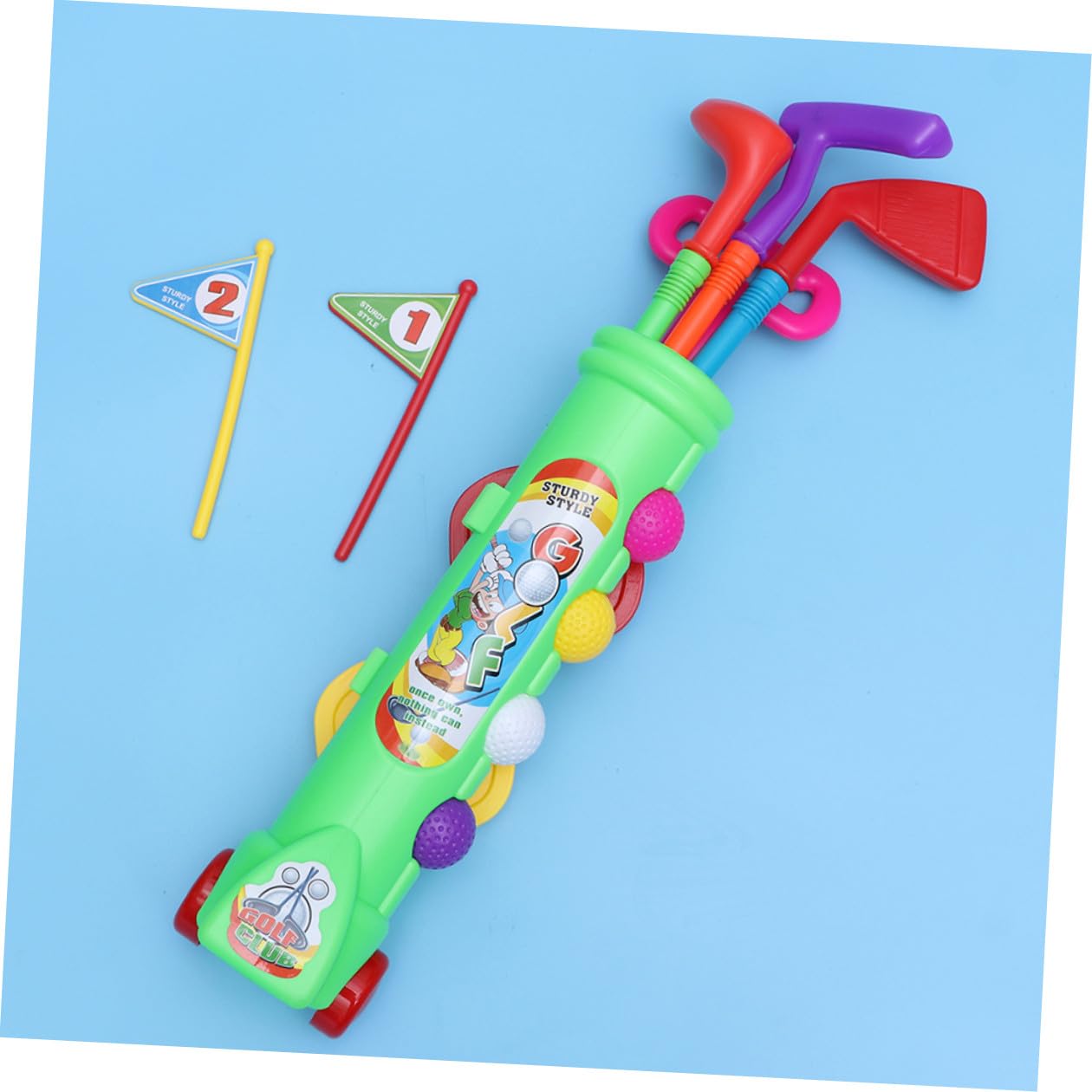 Hohopeti 2 set Giochi da Golf in Plastica per Adulti Gioco Sportivo Educativo per Divertimento Indoor e Outdoor Attività Genitore-figlio per Sviluppo Motorio e Creatività Giocattolo